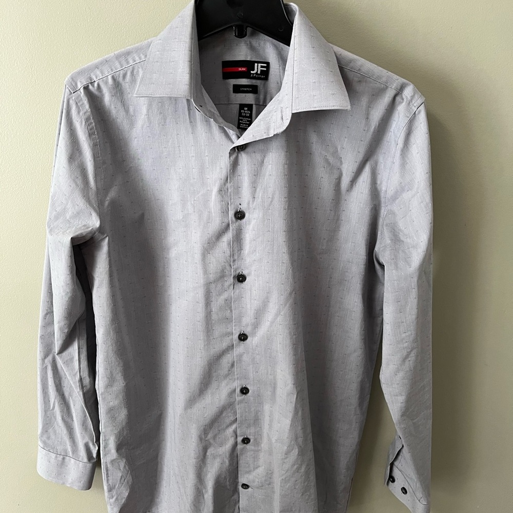 J. Ferrar Mens Long Sleeve Dress Shirt